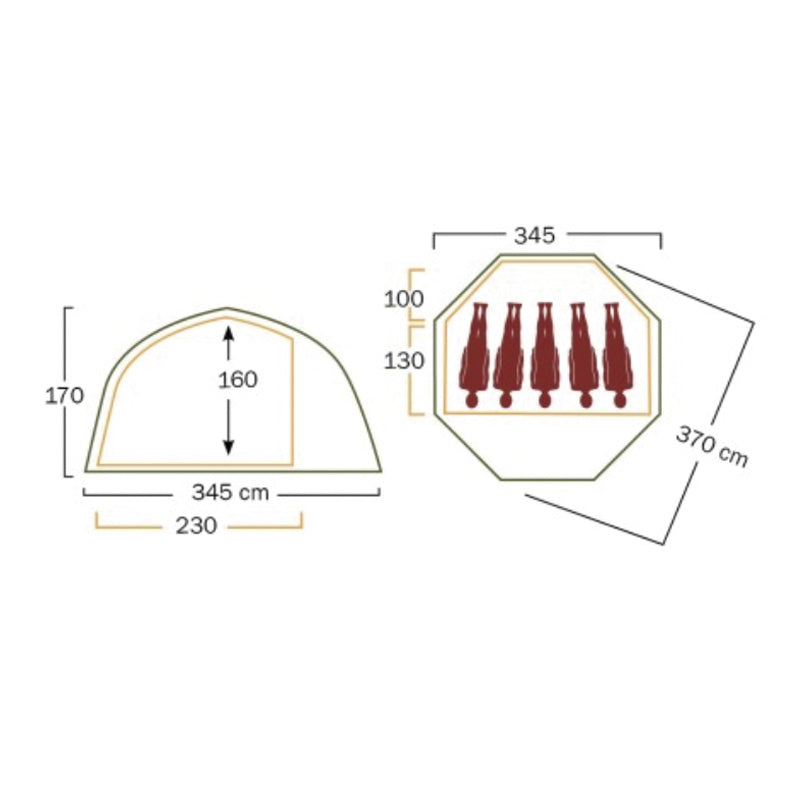 Varanger Dome 4-6 Outer Tent incl. Pole